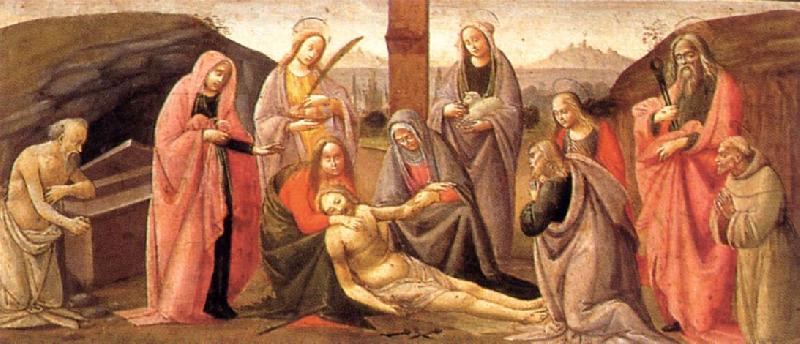 Predella: Deposition  wrf, BARTOLOMEO DI GIOVANNI